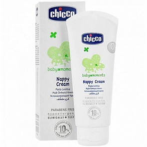 Крем под подгузник защитный Baby Moments, от 0 мес., 100 мл. (Chicco, 320614018)